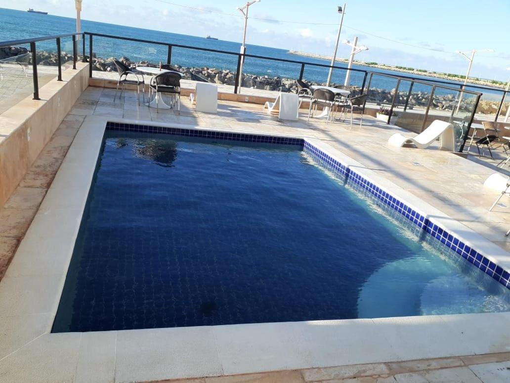 804 Lindo Flat Mobiliado Com Vista Lateral Mar Na Praia De Iracema Appartamento Fortaleza  Esterno foto