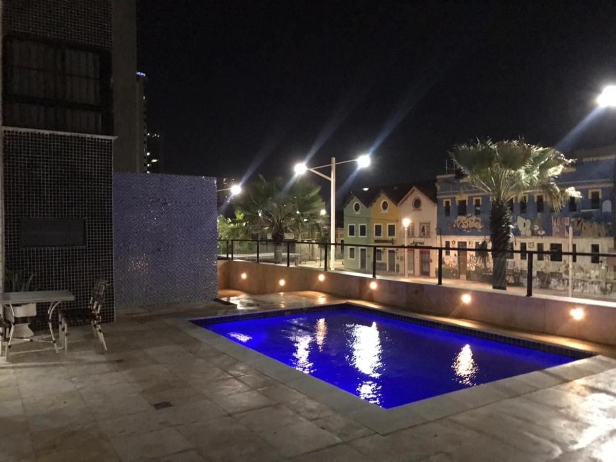 804 Lindo Flat Mobiliado Com Vista Lateral Mar Na Praia De Iracema Appartamento Fortaleza  Esterno foto